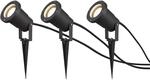 Trio Gartenstrahler Ubangi 3er-Set 110 mm x 90 mm x 97 mm Anthrazit