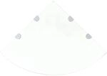 vidaXL Eckregale 2 Stk mit Verchromten Halterungen Glas Transparent 3051594