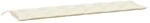 vidaXL Gartenbank-Auflage Cremewei&szlig; 200x50x7 cm Oxford-Gewebe 314982