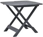 vidaXL Gartentisch Klappbar Anthrazit 79x72x70 cm Kunststoff 48792