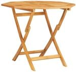vidaXL Klappbarer Gartentisch 85x85x76 cm Teak Massivholz 47418