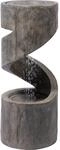 Dobar Design-Gartenbrunnen XL Spiralf&ouml;rmig inkl. Pumpe und LED