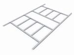Pergart Bodenfundament Frankfurt II 86 Alu 224 cm x 180 cm x 2,6 cm