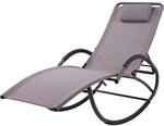 Garden Pleasure Schaukelliege Siros 63 cm x 106 cm x 177 cm Anthrazit-Grau
