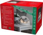 Konstsmide LED Holzsilhouette H&auml;user und Rentiere