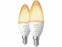 Philips Hue LED-Leuchtmittel E14 White Ambiance Kerze 2 x 470 lm 2er Pack