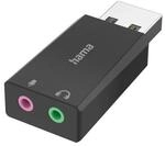 Hama USB-Soundkarte USB-Stecker 2 x 3,5 mm Klinke-Buchse Stereo