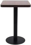 vidaXL BistRotisch Dunkelbraun 50x50 cm MDF