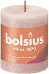 Bolsius Rustik-Kerze Shine 80/68 mm Nebliges Rosa