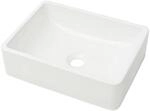 vidaXL Waschbecken Keramik Wei&szlig; 41 x 30 x 12 cm 142339