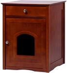 Design Katzenschrank mit Schublade 52 x 48 x 63 cm Braun