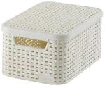 Aufbewahrungsboxen Curver Style 3-er Set Creme S mit Deckel