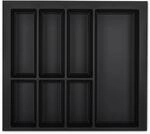 SOTECH Orga-Box VII Besteckeinsatz Schwarz 600 mm H&ouml;he 50,5 mm mit Softtouch