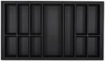 SOTECH Orga-Box VII Besteckeinsatz Schwarz 900 mm H&ouml;he 50,5 mm mit Softtouch