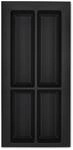 SOTECH Orga-Box VII Besteckeinsatz Schwarz 300 mm H&ouml;he 50,5 mm mit Softtouch