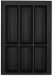 SOTECH Orga-Box VII Besteckeinsatz Schwarz 400 mm H&ouml;he 50,5 mm mit Softtouch