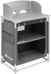 Tectake Campingk&uuml;che Premium Mit Aluminiumgestell und 2 F&auml;chern Faltbar Wetterfest