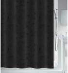 Spirella Duschvorhang Georges 120 cm x 200 cm Schwarz