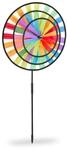 Relaxdays Windrad Kunststoff Bunt Zusammensteckbar 73,5 cm x 35,5 cm x 15 cm