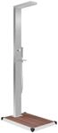 vidaXL Gartendusche mit Bodenelement WPC Edelstahl 3051289