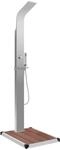 vidaXL Gartendusche mit Bodenelement WPC Edelstahl 3051287