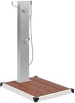 vidaXL Gartendusche mit Bodenelement WPC Edelstahl 3051291