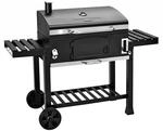 Taino Hero XXL Smoker BBQ Grillwagen Holzkohlegrill Grill R&auml;ucherofen Schwarz
