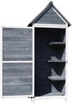 Wiltec Gartenschrank 77X53X179Cm Grau Ger&auml;tehaus Ger&auml;teschrank Ger&auml;teschuppen