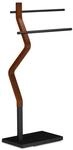 Relaxdays Handtuchhalter Stahl Holz Schwarz Braun Stehend 85 cm x 43,5 cm x 20 cm 3,3