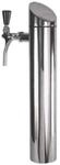 Ich-Zapfe Bierzapfs&auml;ule Tower Poliert Metall 51 cm H&ouml;he 80 mm Durchmesser