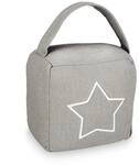 Relaxdays T&uuml;rstopper Sack Polyester Dunkelgrau Sandgef&uuml;llt Freistehend 18,5 cm x 14