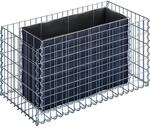 Gabiona Gabionen-Hochbeet eckig 50 cm x 100 cm x 50 cm Maschenw 5 cm x 10 cm