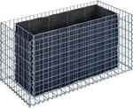 Gabiona Gabionen-Hochbeet eckig 60 cm x 130 cm x 60 cm Maschenw 5 cm x 10 cm