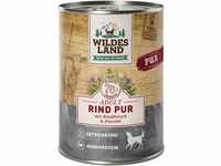 Wildes Land Hunde-Nassfutter Rind Pur mit Distelöl 400 g