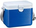 Relaxdays K&uuml;hlbox Kunststoff Wei&szlig; Blau 8, 1,26 kg