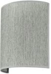 Licht-Erlebnisse Wandlampe Metall Stoff E27 23 cm Hoch Up Down Grau Modern
