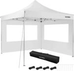 Tectake Aluminium Pavillon Olivia 3 x 3 M Wasserdicht 300 x 300 x 280 cm Wei&szlig;
