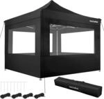 Tectake Aluminium Pavillon Olivia 3 x 3 M Wasserdicht 300 x 300 x 280 cm...