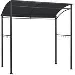 vidaXL BBQ-Pavillon 215x150x220 cm Anthrazit Stahl