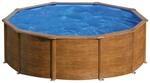 Gre Pool Pacific Rund mit Holzoptik &Oslash; 240 cm x 120 cm Holzfarben