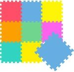 LittleTom Baby & Kinder Puzzlematte 30 x 30 cm 9 St&uuml;ck Buntfarben
