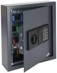HMF 2048-11 Schl&uuml;sseltresor Zahlenschloss 48 Haken 36 x 30 x 10 cm Anthrazit