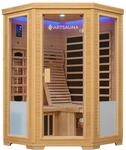 Artsauna Infrarotkabine W&auml;rmekabine Aalborg mit Dual Technologie und Hemlockholz