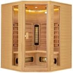 Artsauna Infrarotkabine W&auml;rmekabine Nyborg E150V mit Vollspektrum Fl&auml;chenstrahlern