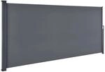 Juskys Seitenmarkise Dubai 500 x 180 cm Dunkelgrau