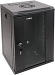 HMF 63309-02 Serverschrank Netzwerkschrank 9HE Wandgeh&auml;use 10 Zoll Rack Schwarz