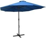 vidaXL Sonnenschirm mit Aluminium-Mast 460x270 cm Blau 47303