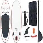 vidaXL Stand Up Paddle Surfboard SUP Aufblasbar Rot und Wei&szlig; 92203