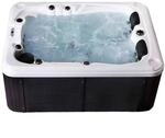 Home Deluxe Outdoor Whirlpool Beach Pure 210 x 155 x 83 cm Dunkelgrau-Wei&szlig;