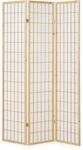 Homestyle4u 3-tlg. Paravent in Braun 132x175 cm 68